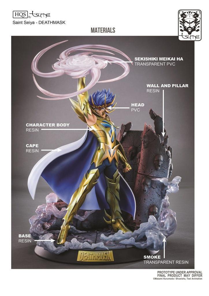 Saint Seiya - Figurine Deathmask du Cancer HQS – Saint Seiya | Tsume Art |  SilvAnime